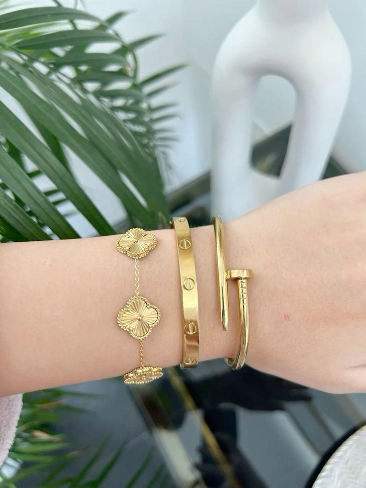 Cartier inspired bracelets 3pc